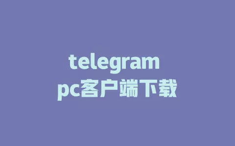 telegram pc客户端下载 一